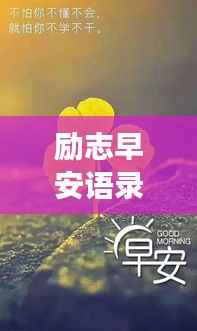 励志早安语录,温柔唤醒你的清晨时光