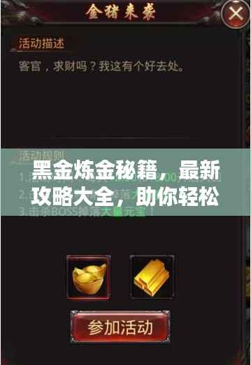 黑金炼金秘籍,最新攻略大全,助你轻松掌握技巧!