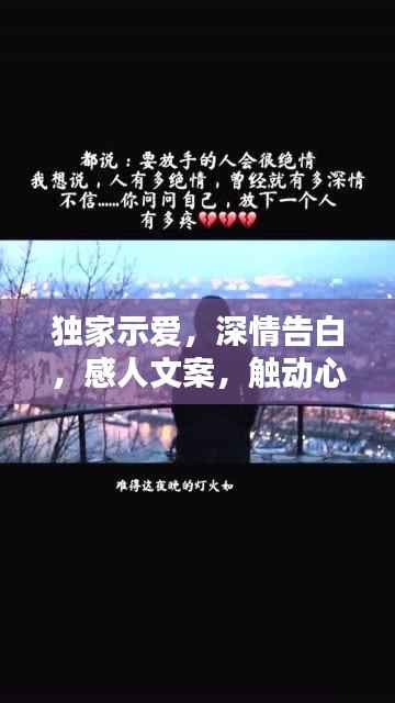独家示爱,深情告白,感人文案,触动心灵瞬间